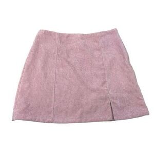 Altar'd State Blush Corduroy Mini Skirt